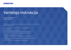 Vadovas Samsung S27R750QEU LED monitorius