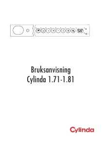 Bruksanvisning Cylinda 1.71 Diskmaskin
