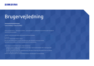 Brugsanvisning Samsung S34J550WQU LED-skærm