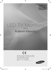 Kullanım kılavuzu Samsung T22D390EW LED ekran