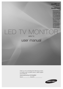 Handleiding Samsung T24D390EW LED monitor
