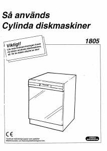 Bruksanvisning Cylinda 1805 Diskmaskin