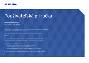 Návod Samsung U32J590UQU LED monitor