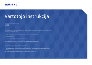 Vadovas Samsung U32R590CWU LED monitorius