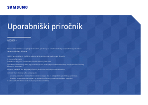 Priročnik Samsung U32R594CWU LED-zaslon