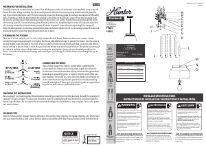 Manual de uso Hunter 19025 Cranbrook Lámpara