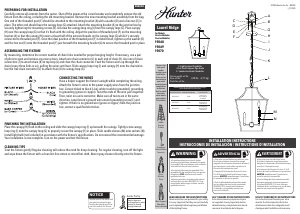 Manual de uso Hunter 19069 Laurel Ridge Lámpara