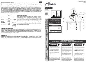 Manual de uso Hunter 19089 Squire Manor Lámpara