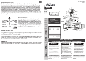 Manual de uso Hunter 19269 Felippe Lámpara