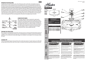 Manual de uso Hunter 19292 Highland Hill Lámpara