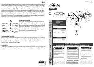 Manual de uso Hunter 19303 Van Nuys Lámpara