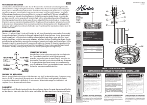 Manual de uso Hunter 19330 Langwood Lámpara
