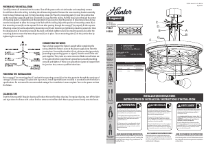 Manual de uso Hunter 19338 Langwood Lámpara