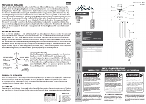 Handleiding Hunter 19390 Gablecrest Lamp