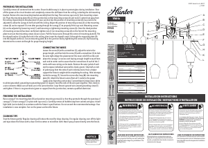 Manual de uso Hunter 19726 Vidria Lámpara