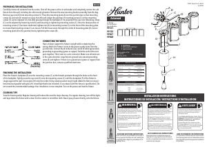 Manual de uso Hunter 19967 Astwood Lámpara