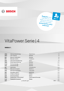 Kullanım kılavuzu Bosch MMB6176B VitaPower Serie 4 Blender