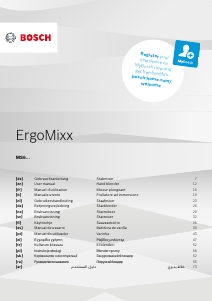 Kullanım kılavuzu Bosch MS6CB6157 ErgoMixx El blenderi
