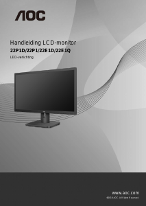 Handleiding AOC 22E1D LCD monitor