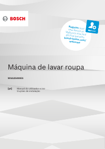 Manual Bosch WGG25400ES Máquina de lavar roupa