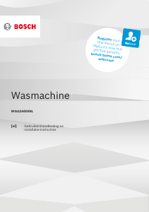 Handleiding Bosch WGG24400NL Wasmachine
