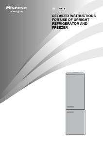 Manual Hisense RB390N4RRDUK Fridge-Freezer