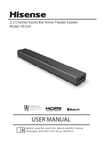 Manual Hisense HS214 Home Theater System