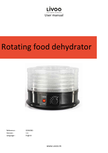 Manual Livoo DOM381 Food Dehydrator