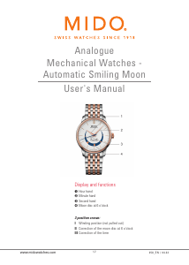Handleiding Mido M027.407.11.010.01 Baroncelli Smiling Moon Gent Horloge