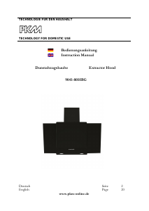 Bedienungsanleitung PKM 9041-80HBG Dunstabzugshaube
