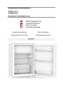 Manual PKM KS120F Refrigerator