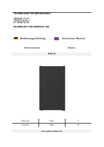 Manual PKM KS93 B Refrigerator