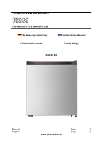 Manual PKM BKS45 ES Refrigerator