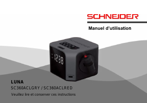 Manual Schneider SC360ACLRED Alarm Clock Radio