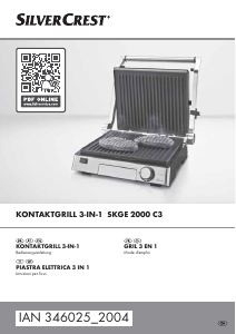 Bedienungsanleitung SilverCrest IAN 346025 Kontaktgrill