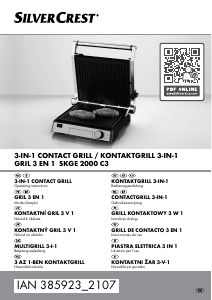 Handleiding SilverCrest IAN 385923 Contactgrill