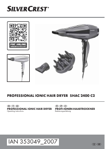 Manual SilverCrest IAN 353049 Hair Dryer