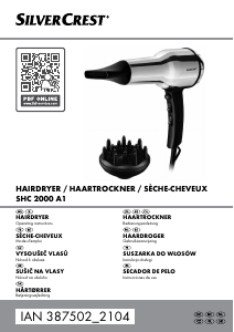 Manual SilverCrest IAN 387502 Hair Dryer