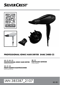 Manual SilverCrest IAN 385387 Hair Dryer