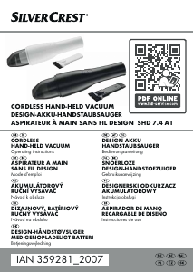 Manual SilverCrest IAN 359281 Handheld Vacuum