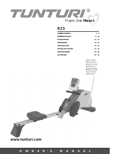 Handleiding Tunturi R25 Roeimachine