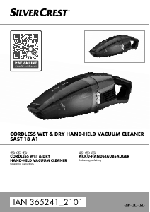 Manual SilverCrest IAN 365241 Handheld Vacuum