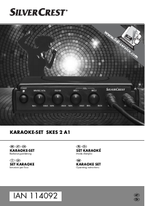 Bedienungsanleitung SilverCrest IAN 114092 Karaokeanlage