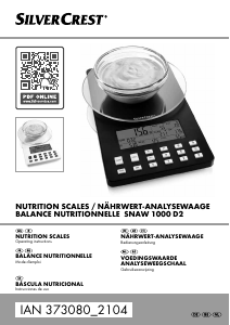 Bedienungsanleitung SilverCrest IAN 373080 Küchenwaage