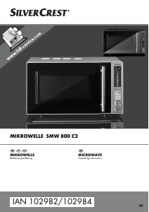 Bedienungsanleitung SilverCrest IAN 102982 Mikrowelle