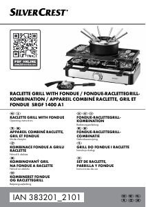 Manual SilverCrest IAN 383201 Raclette Grill