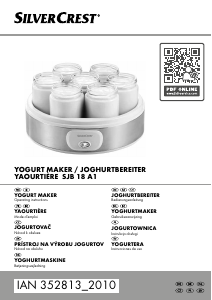 Brugsanvisning SilverCrest IAN 352813 Yoghurtmaskine