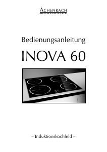 Bedienungsanleitung Achenbach Inova 60 Kochfeld