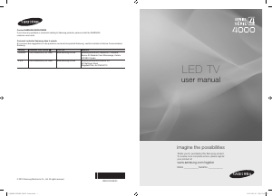 Mode d’emploi Samsung UN26C4000PD Téléviseur LED