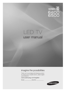 Manual de uso Samsung UN40C6500VF Televisor de LED